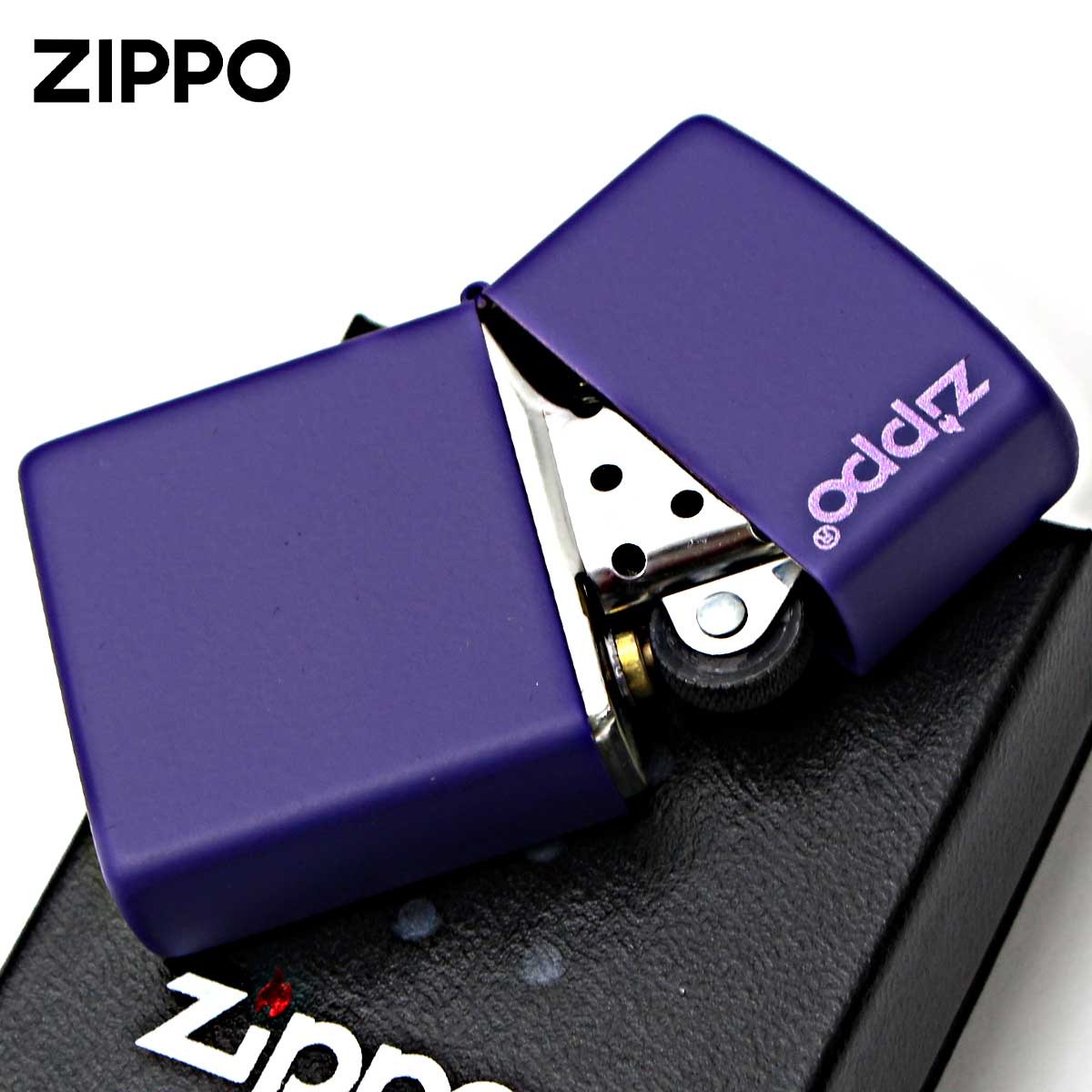 ZIPPO(ジッポー) ジッポライター パープル マット ジッポ ロゴ ZIPPO(ジッポー) ジッポライター パープル マット ジッポ ロゴ