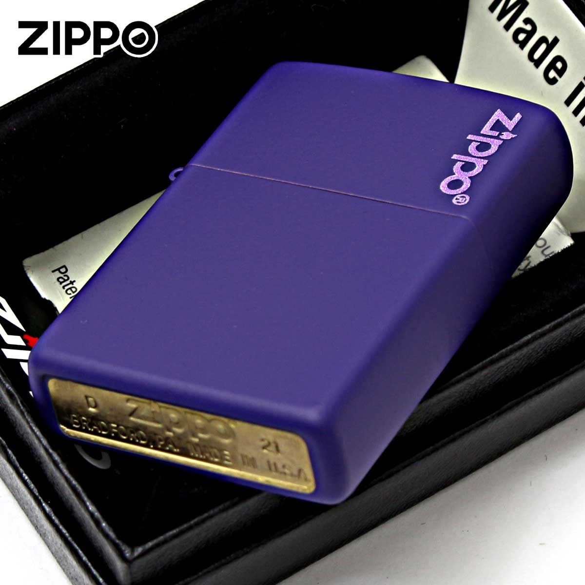 170590 現状品 ZIPPO ジッポ オイルライター パープル [1000023024693] ZIPPO（ジッポー） ジッポライター パープル マット ジッポ ロゴ