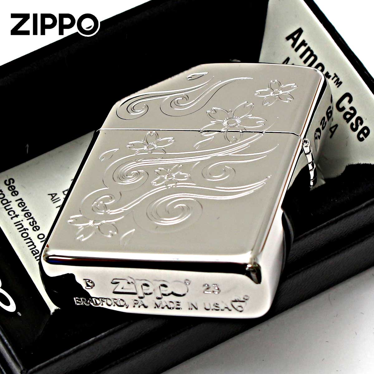 SUBWARE / ZIPPO ライター シェル Zippo ジッポライター アーマー ドラゴン 龍 貝貼り 両面