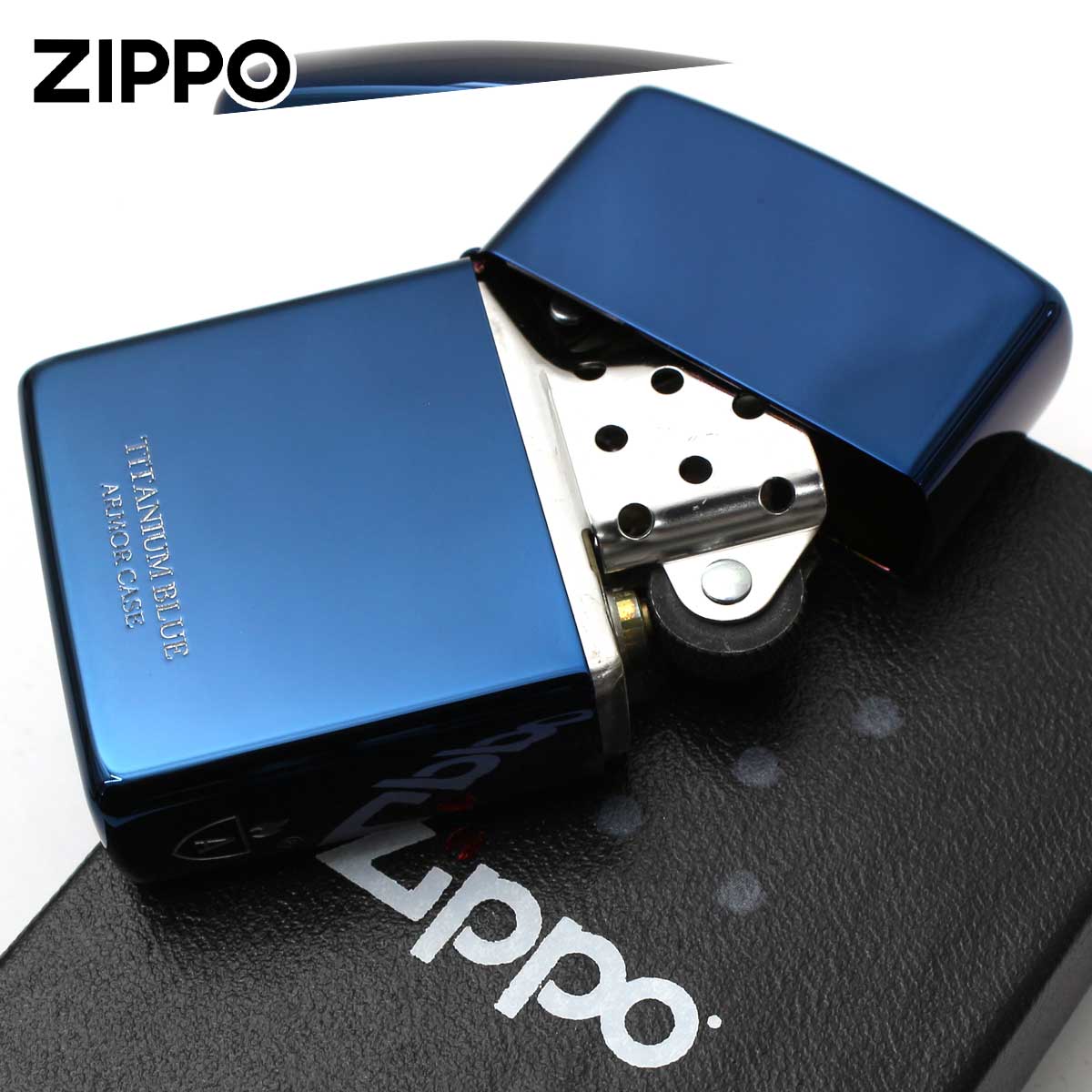 アーマーチタン Zippo ジッポライター アーマー チタニューム ブルー 