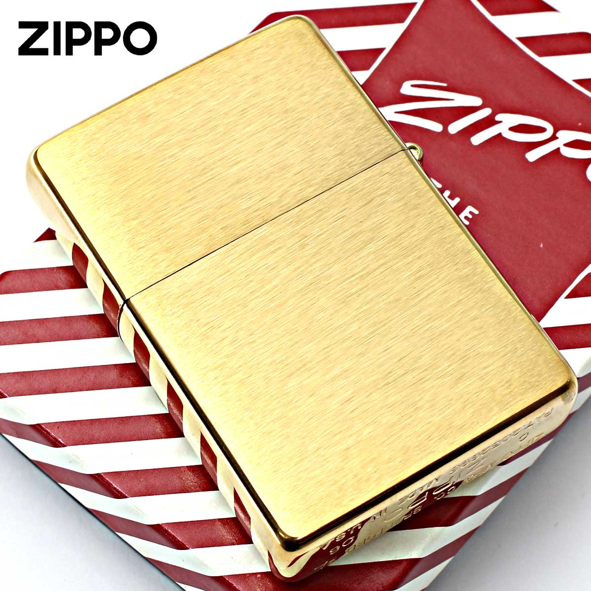Zippo ジッポライター 1937レプリカ フラットトップ 真鍮 ブラス ブラッシュド つや消し 定番 No.240CC メール便専用商品 関連画像1