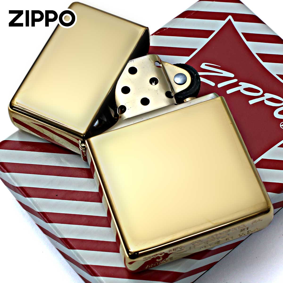 レプリカ Zippo ジッポライター 1937レプリカ フラットトップ 真鍮 