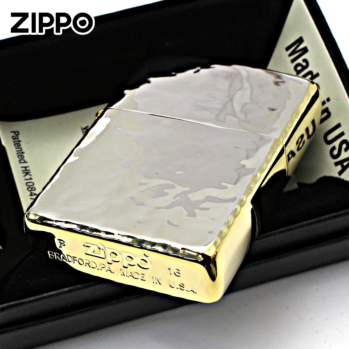 ZIPPO（ジッポー） ジッポライター ロイヤル カット ゴールド 鏡面 