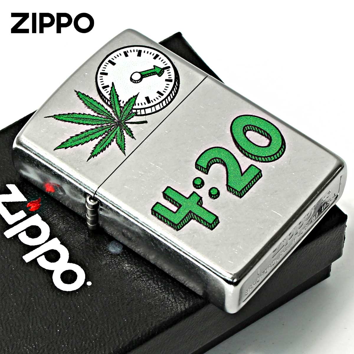 Zippo �W�b�|���C�^�[ �}���t�@�i Marijuana Leaf Series 4��20�� Z207-112477 ���[���֐�p���i
