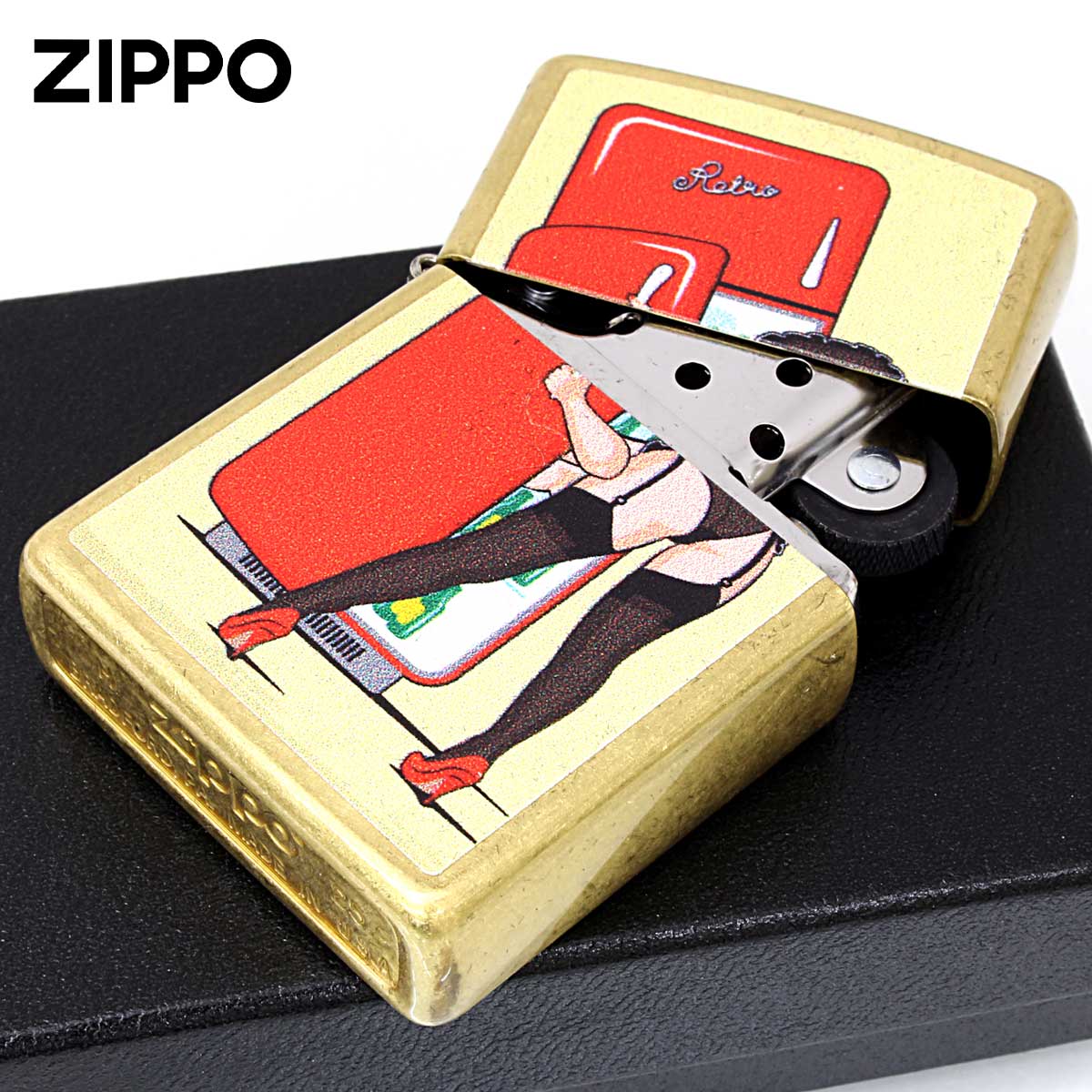 ZIPPO（ジッポー） ジッポライター FRIDGE Pin Up Girl 冷蔵庫