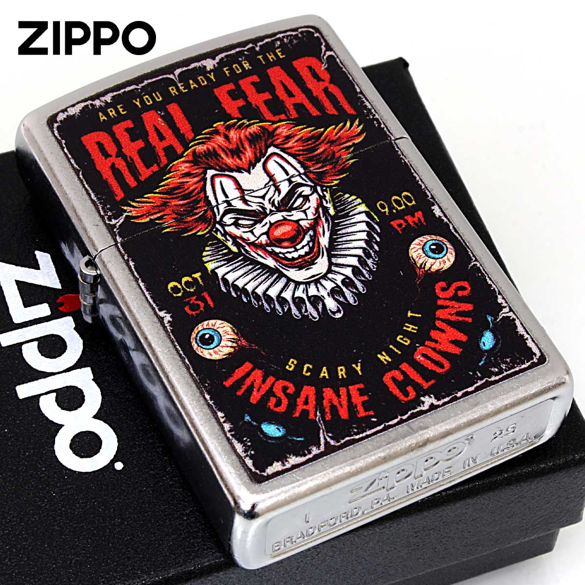 Zippo �W�b�|���C�^�[ INSANE CLOWNS �I�[���h�|�X�^�[�� Z207-125618 ���[���֐�p���i