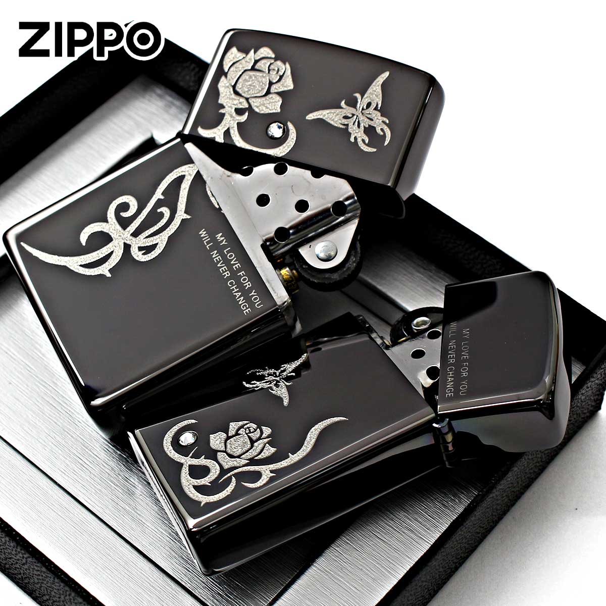 ZIPPO（ジッポー） ジッポライター ペア トゥルーロマンス ペアセット