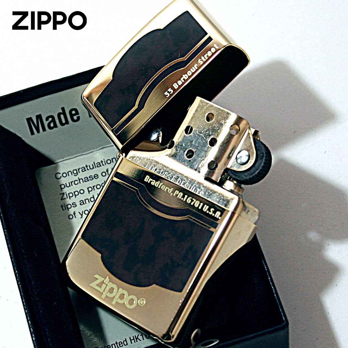 ZIPPO（ジッポー） ジッポライター ブラウン マーブル 大理石調