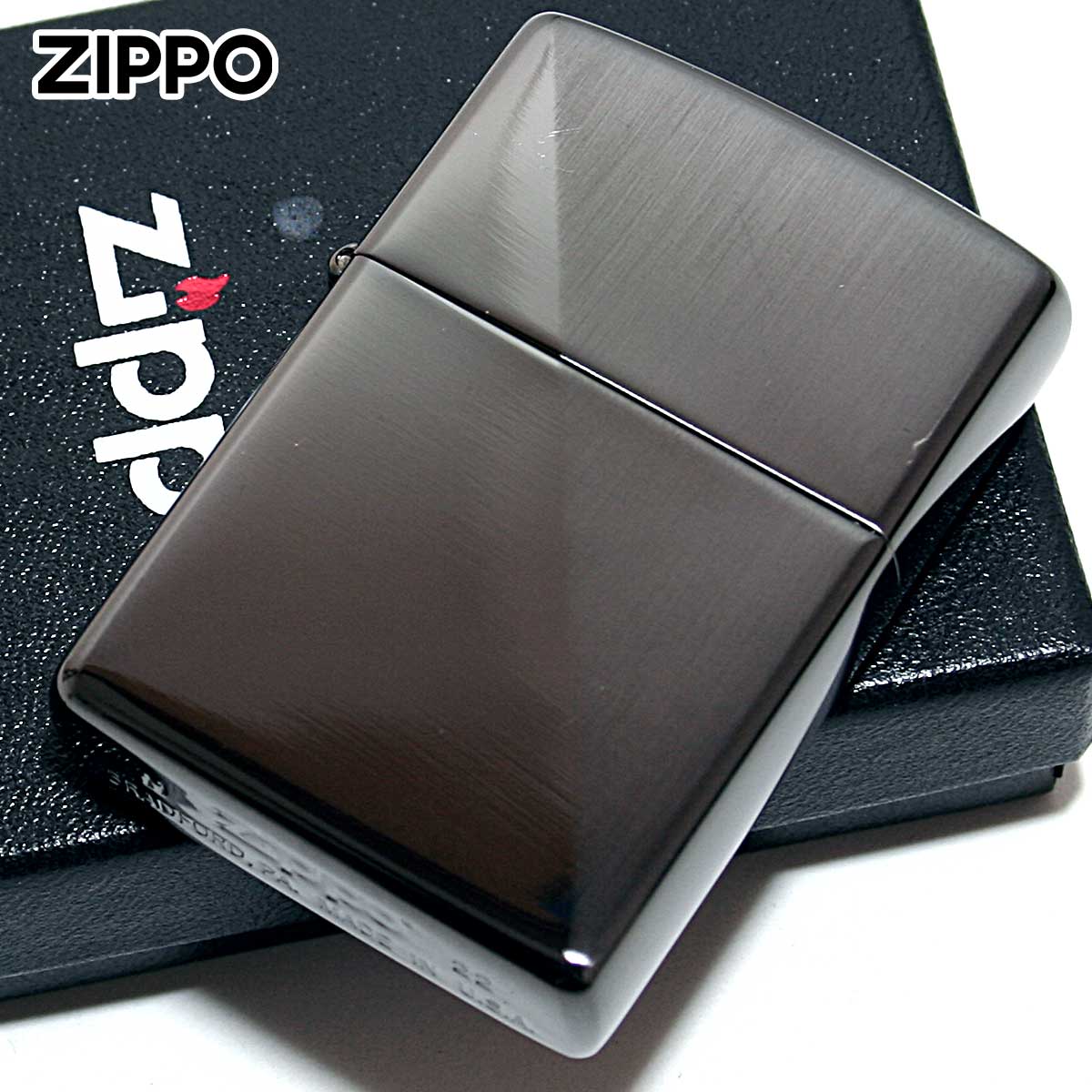 Zippo �W�b�|���C�^�[ �X�^���_�[�h�n�[�t �T�e�[�i �|���b�V�� �u���b�N Standard half 1201S265 ���[���֐�p���i