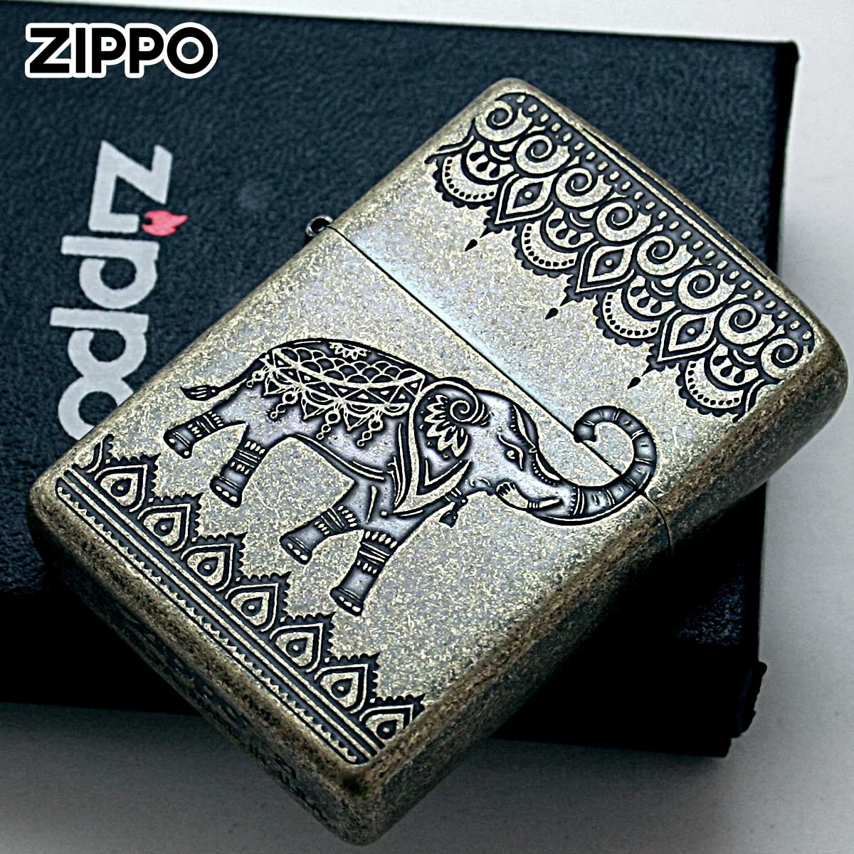 ★決算特価商品★ Zippo ZIPPO ジッポライター 象 エレファント インディアン その他