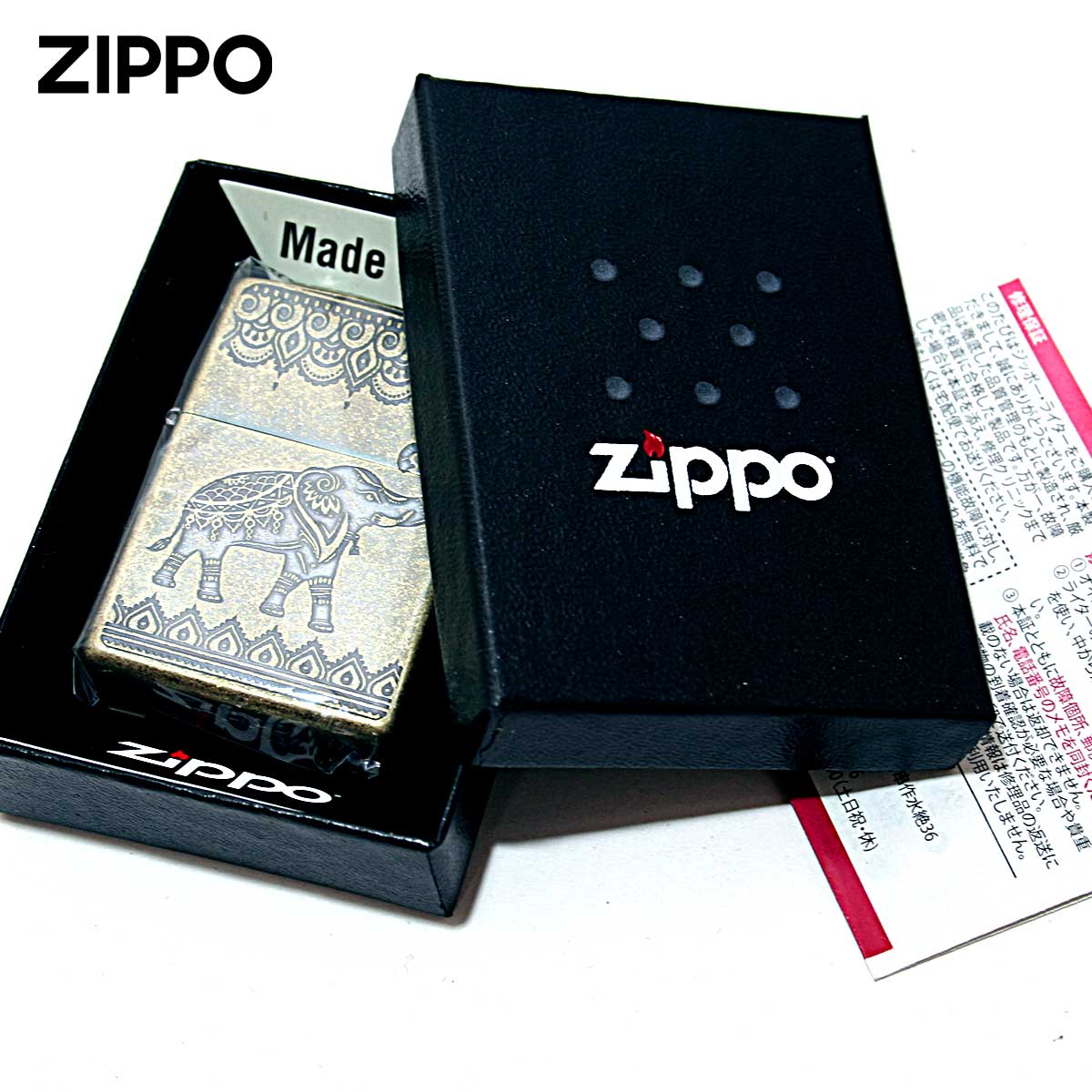 【現金特価】 ZIPPO 象 エレファント インディアン ジッポライター Zippo その他