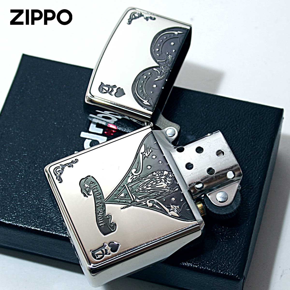 ZIPPO（ジッポー） ジッポライター デビル トランプ ハート シルバー