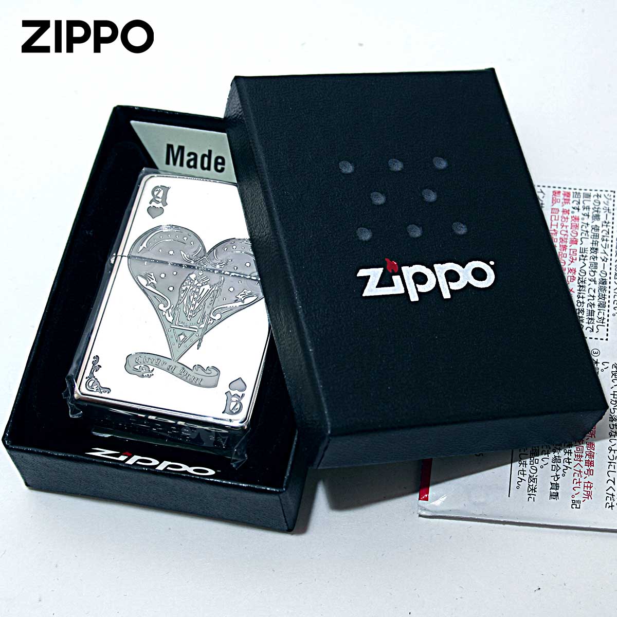 ZIPPO（ジッポー） ジッポライター デビル トランプ ハート シルバー