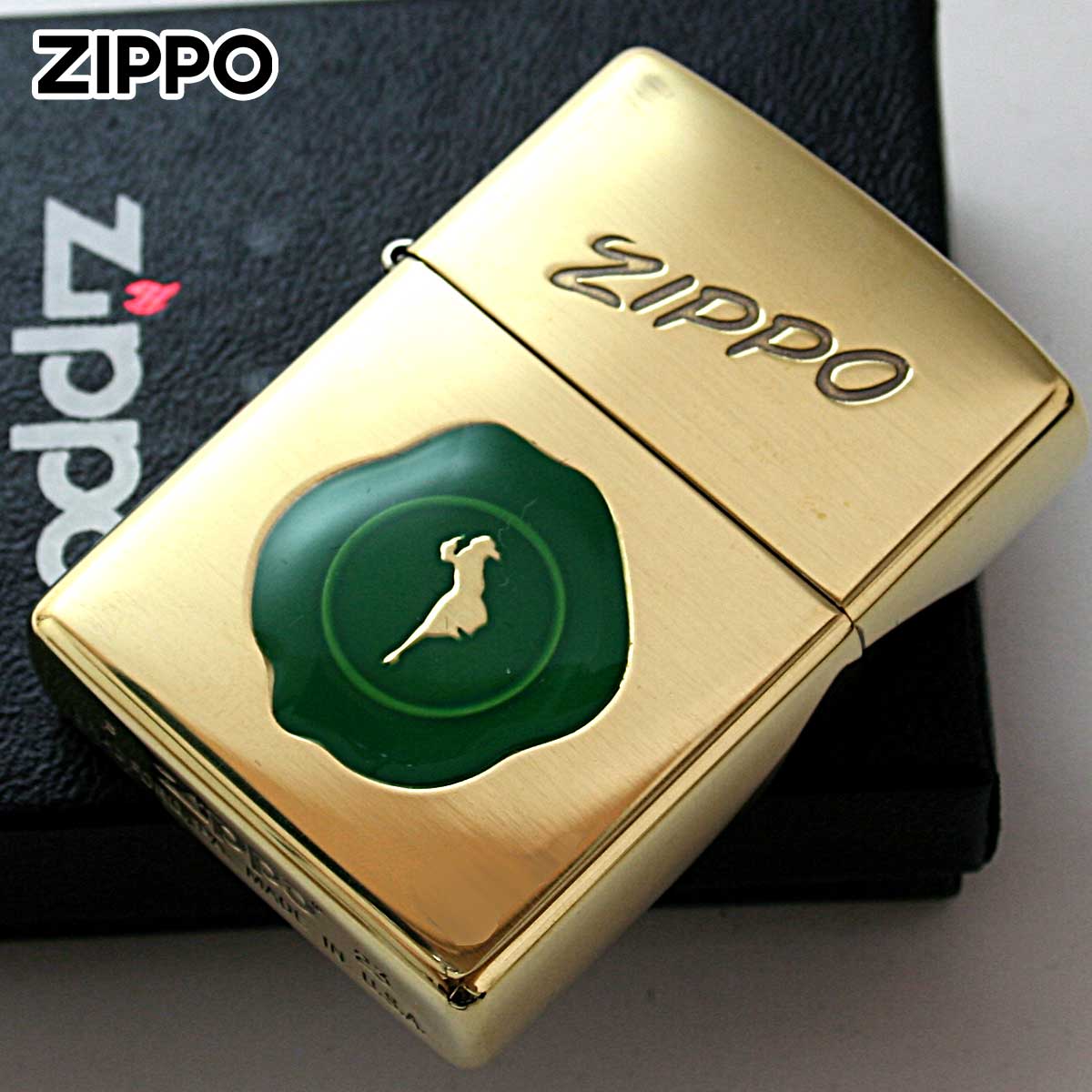 Zippo �W�b�|���C�^�[ �V�[�����O�X�^���v �E�C���f�B �K�[�� �u���X �O���[���X�^���v Sealing Stamp Girl BS GR 1201S859 ���[���֐�p���i