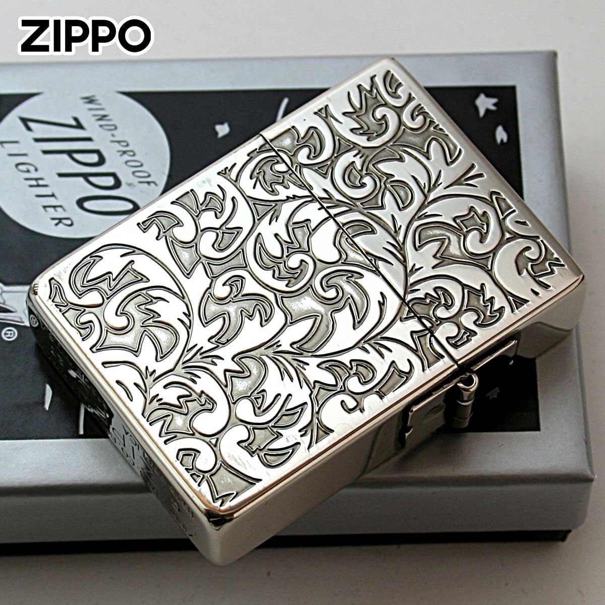 レプリカ Zippo ジッポライター 1935レプリカ アラベスク 唐草