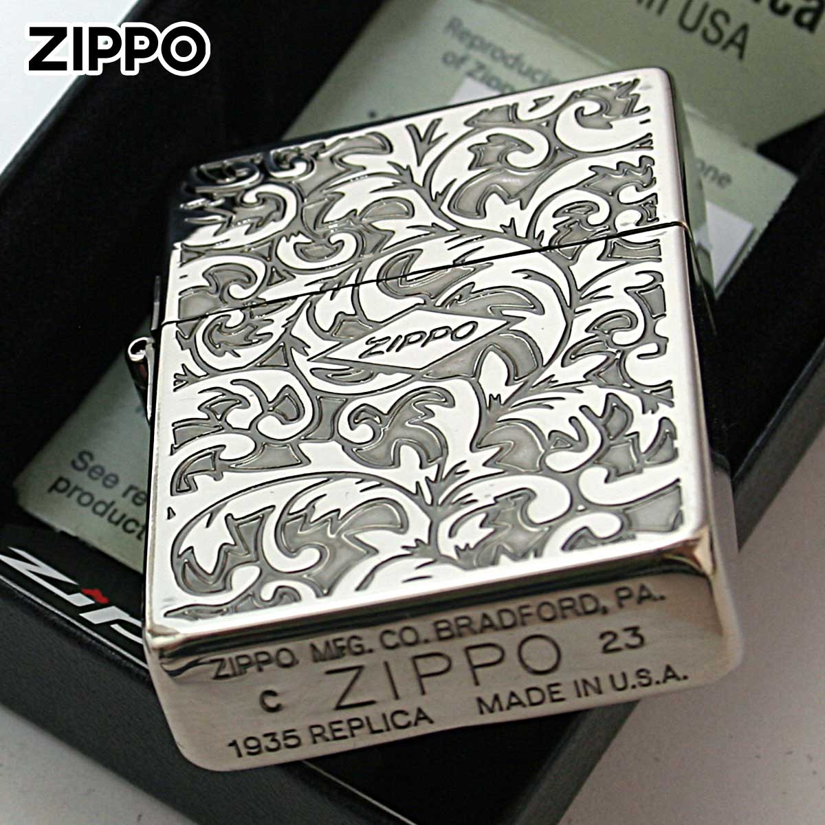 レプリカ Zippo ジッポライター 1935レプリカ アラベスク 唐草