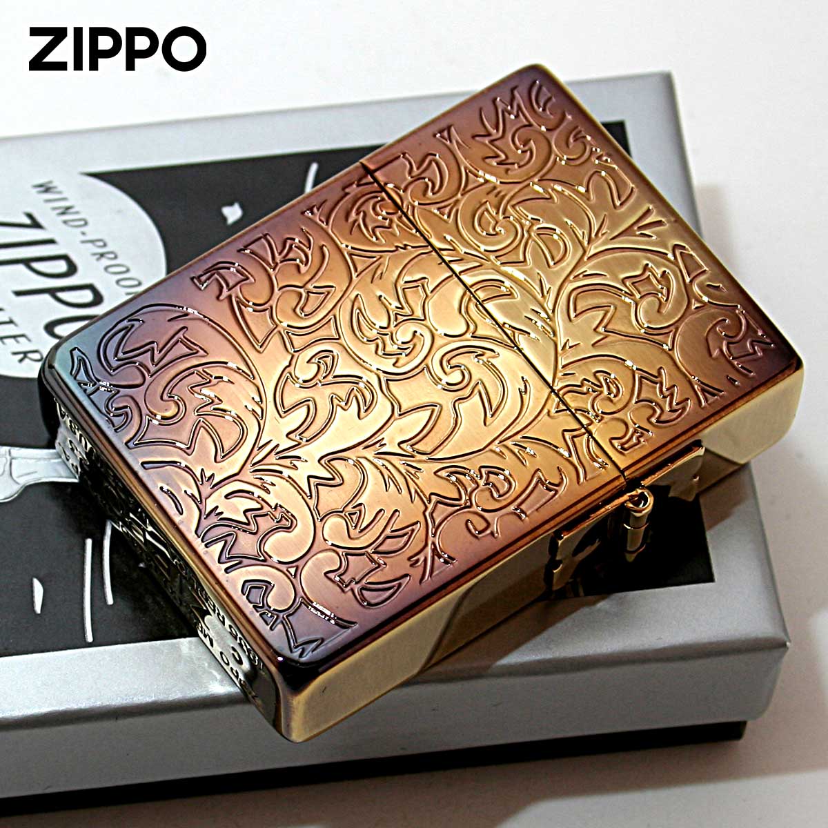レプリカ Zippo ジッポライター 1935レプリカ アラベスク 唐草 