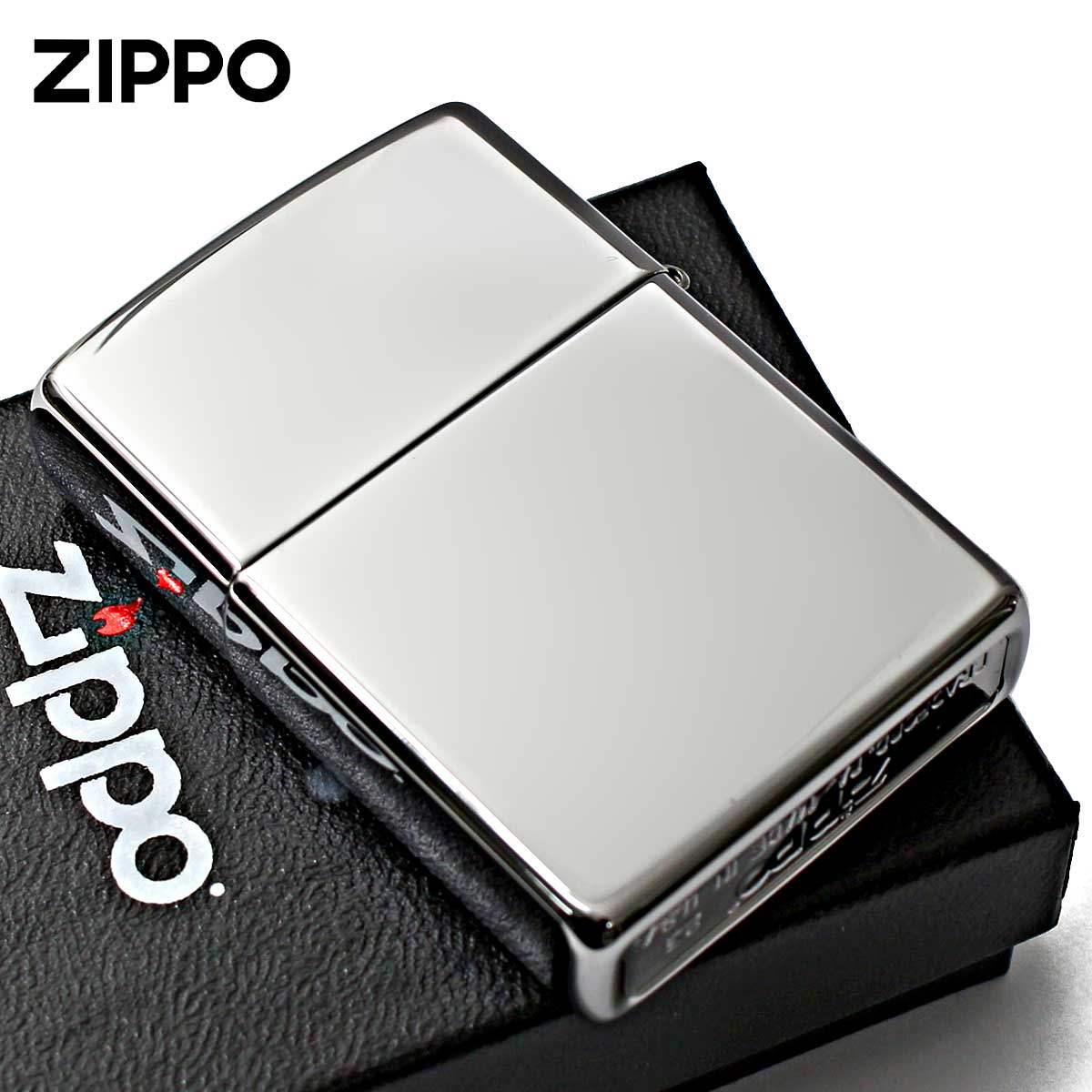 クロームポリッシュ Zippo ジッポライター 無地 シルバー 鏡面 ハイ