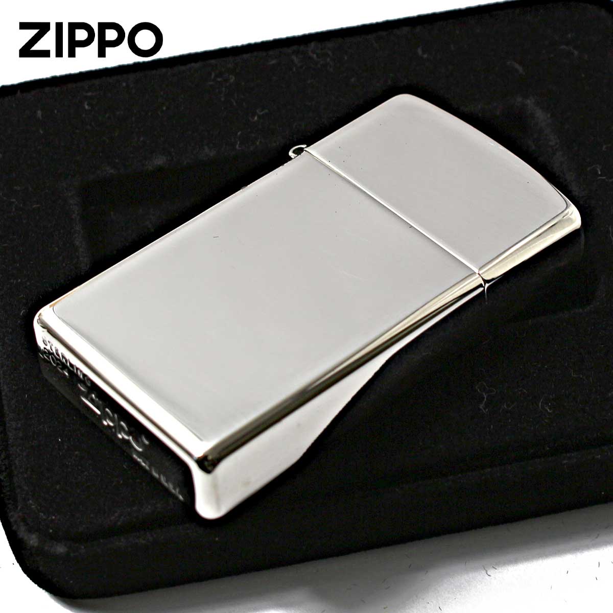 ZIPPO（ジッポー） ジッポライター スリム 純銀 スターリングシルバー 