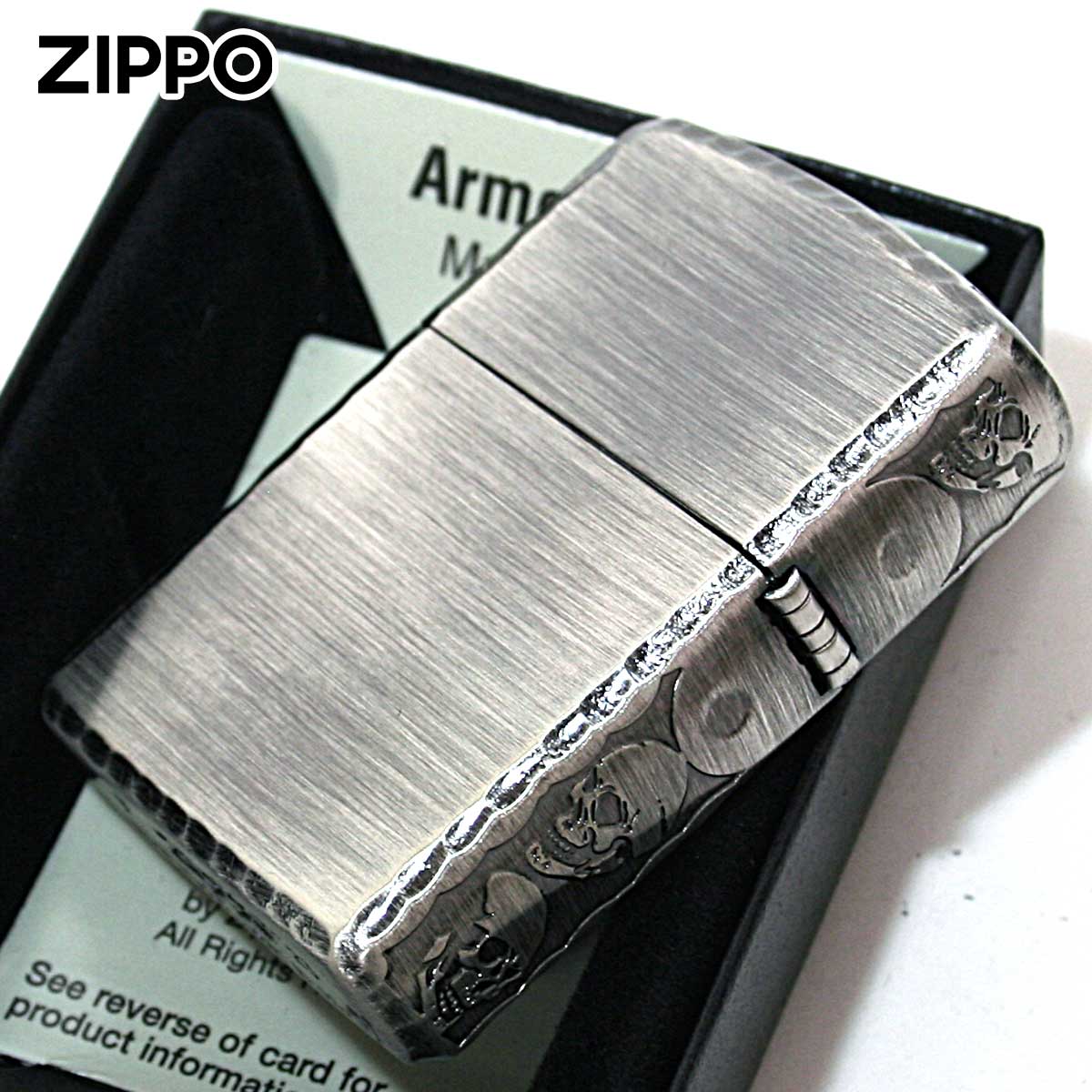スカル（ZIPPO） Zippo ジッポライター スカル ドクロ 骸骨 3面サイド 