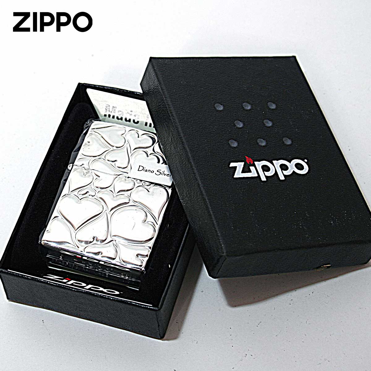 ZIPPO（ジッポー） ジッポライター ハート ダイアノシルバー FILL LOVE