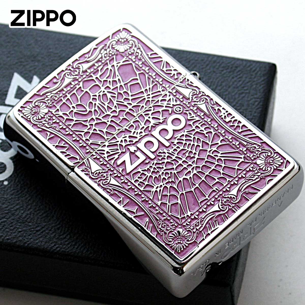 ZIPPO（ジッポー） ジッポライター クロス Cross 十字架 ピンク ＃200