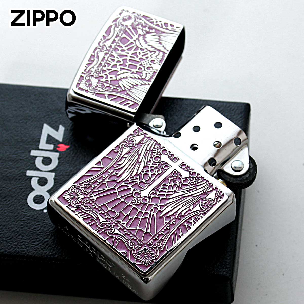 ZIPPO（ジッポー） ジッポライター クロス Cross 十字架 ピンク ＃200