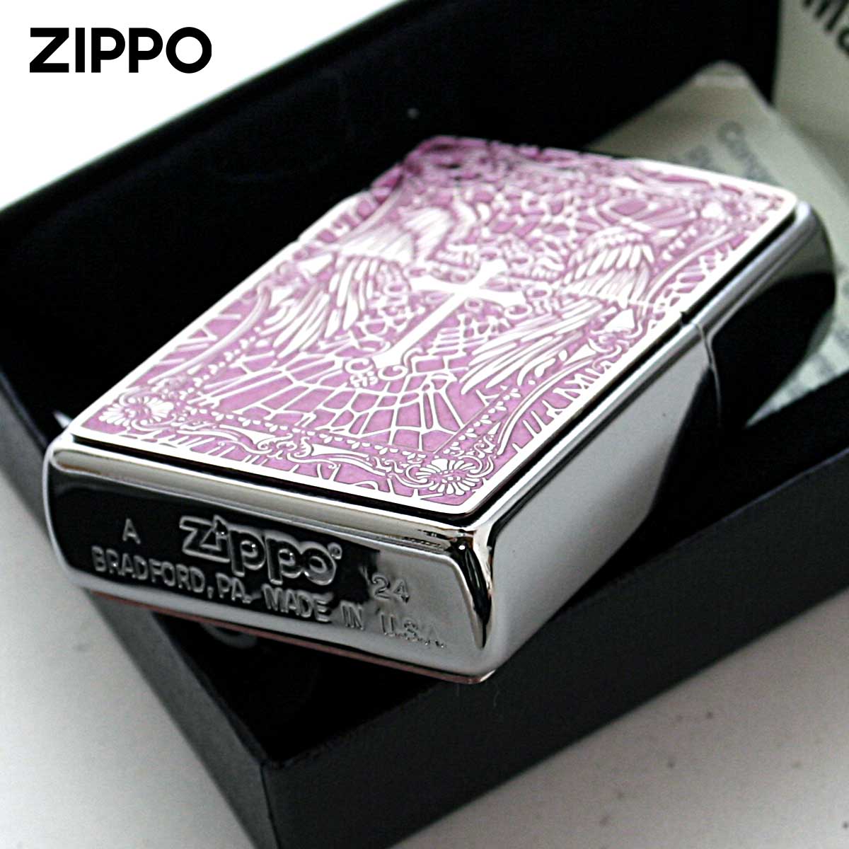 ZIPPO（ジッポー） ジッポライター クロス Cross 十字架 ピンク ＃200