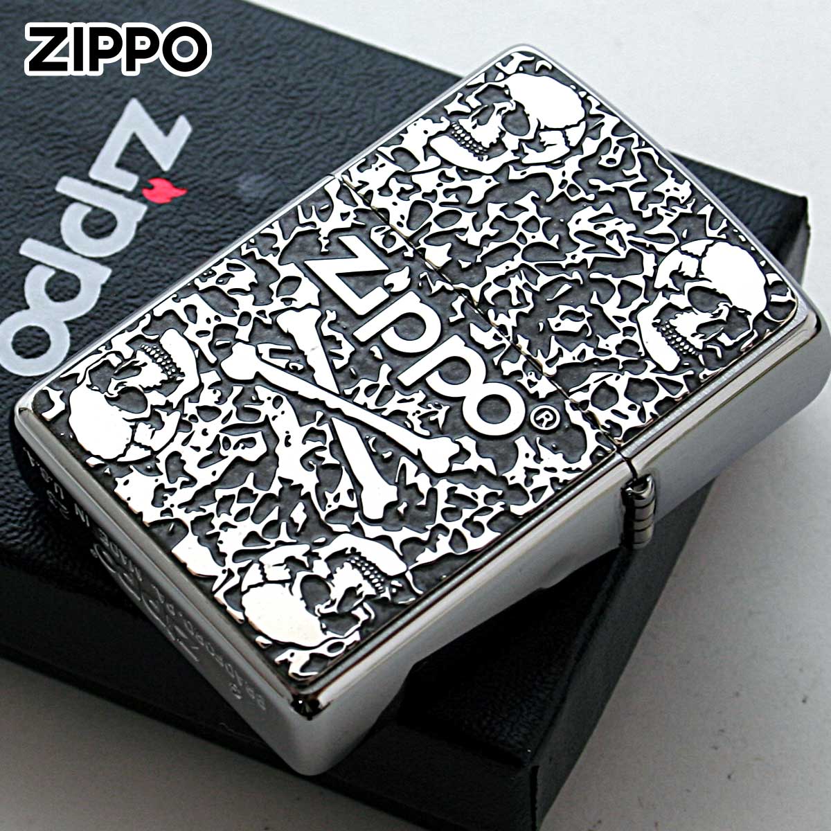 スカル　ドクロ　ガイコツ zippo ３色セット売り スカルドクロガイコツ zippo 3色セット売り