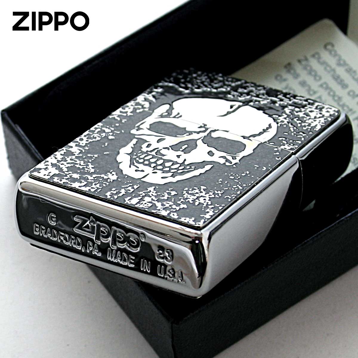 スカル（ZIPPO） Zippo ジッポライター スカル ドクロ 骸骨 Skull