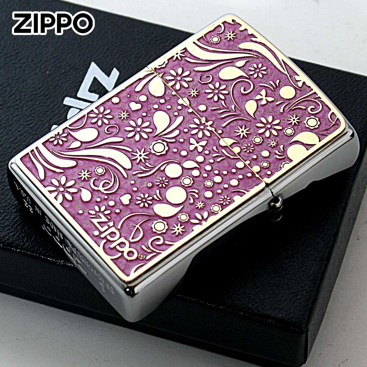 ZIPPO（ジッポー） ジッポライター ネコ 猫 Cat ピンク ＃200 ゴールド 