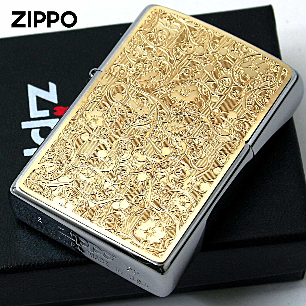 ZIPPO ジッポー 本金蒔絵 唐草 アラベスク 箱 喫煙具 20787616