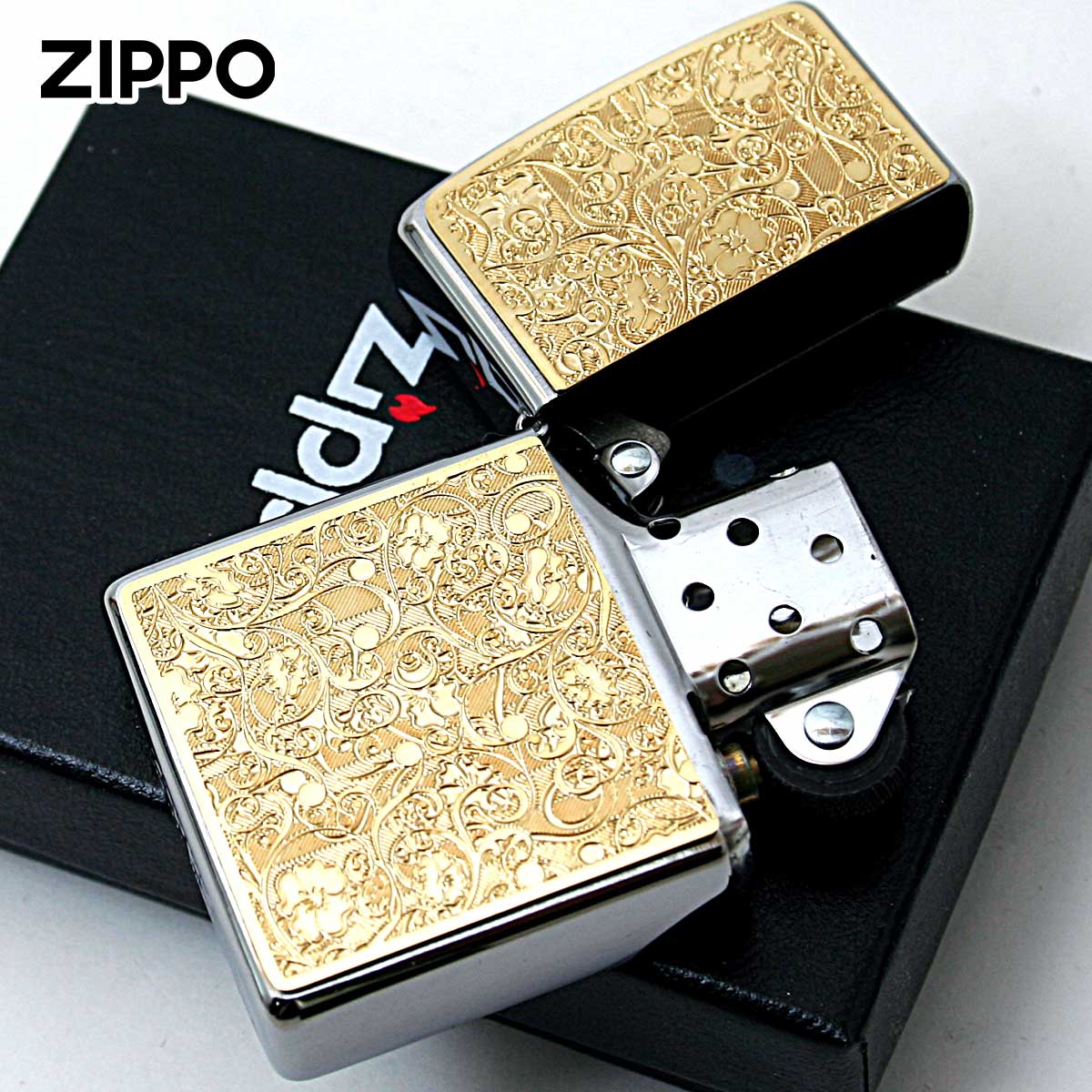 ZIPPO（ジッポー） ジッポライター アラベスク 唐草 ＃200 ゴールド
