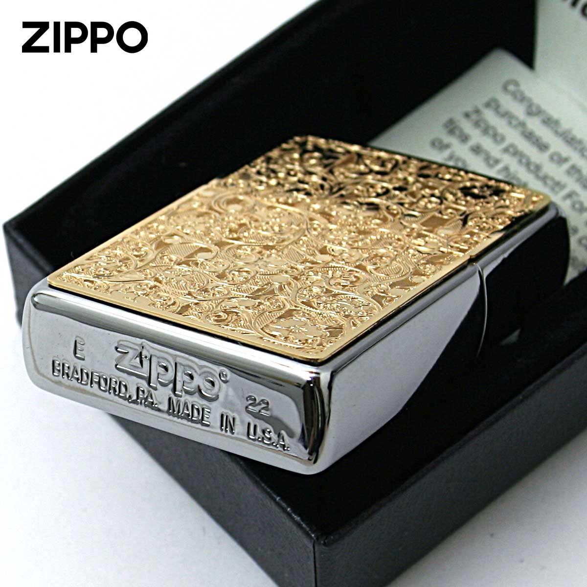 ZIPPO（ジッポー） ジッポライター アラベスク 唐草 ＃200 ゴールド
