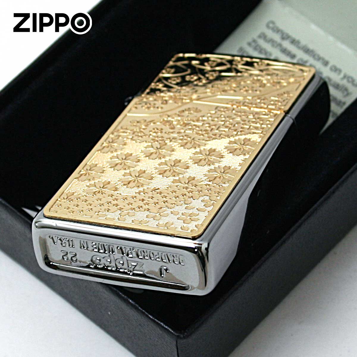 ZIPPO（ジッポー） ジッポライター スリム 桜 さくら SLIM ＃1600