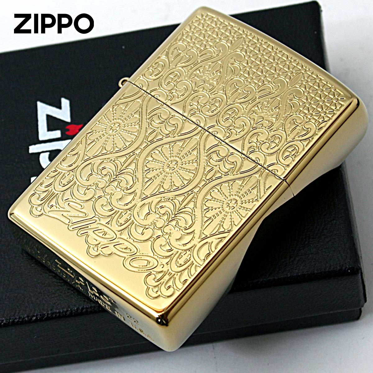 ZIPPO（ジッポー） ジッポライター ヨーロピアン レース ゴールド 