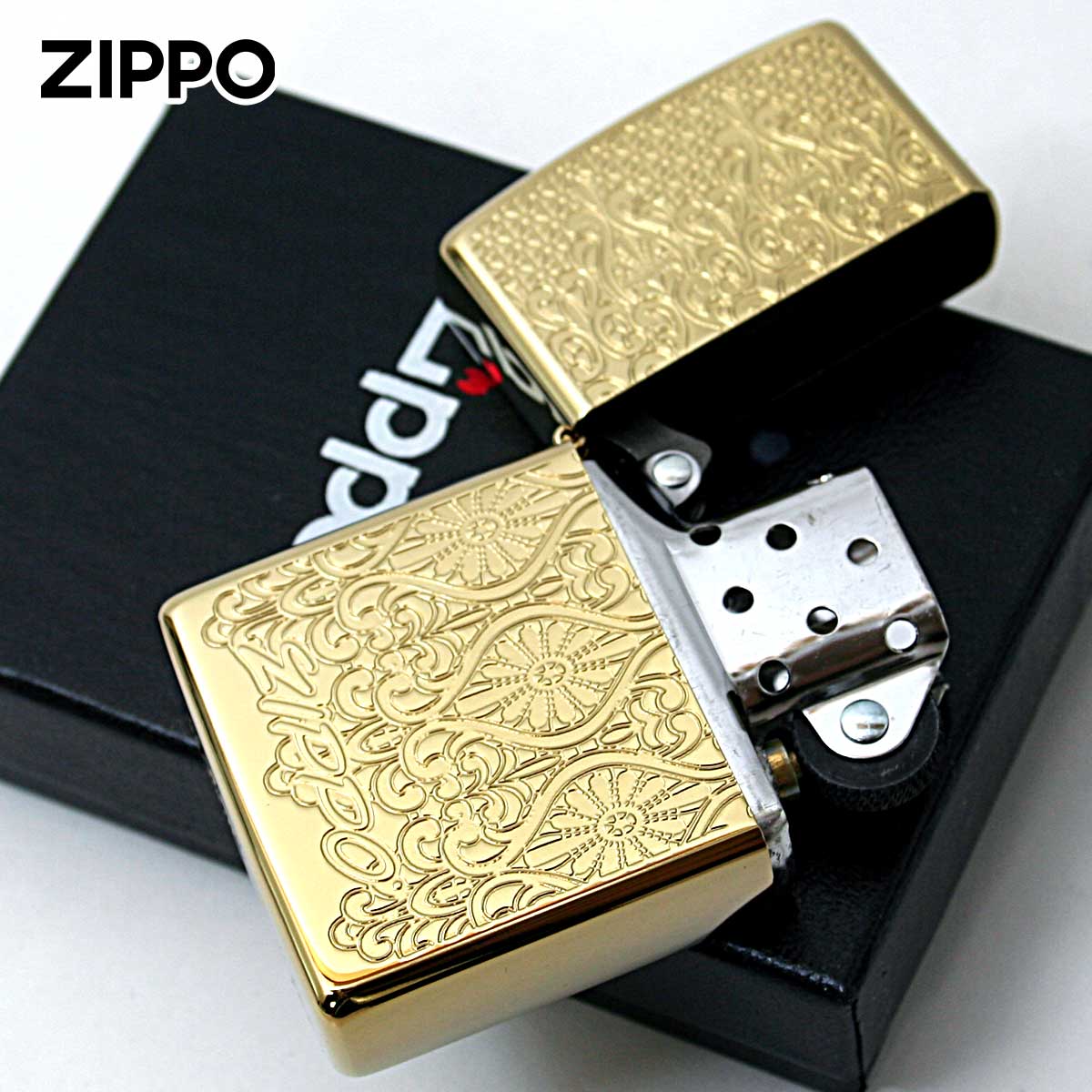 ZIPPO（ジッポー） ジッポライター ヨーロピアン レース ゴールド 