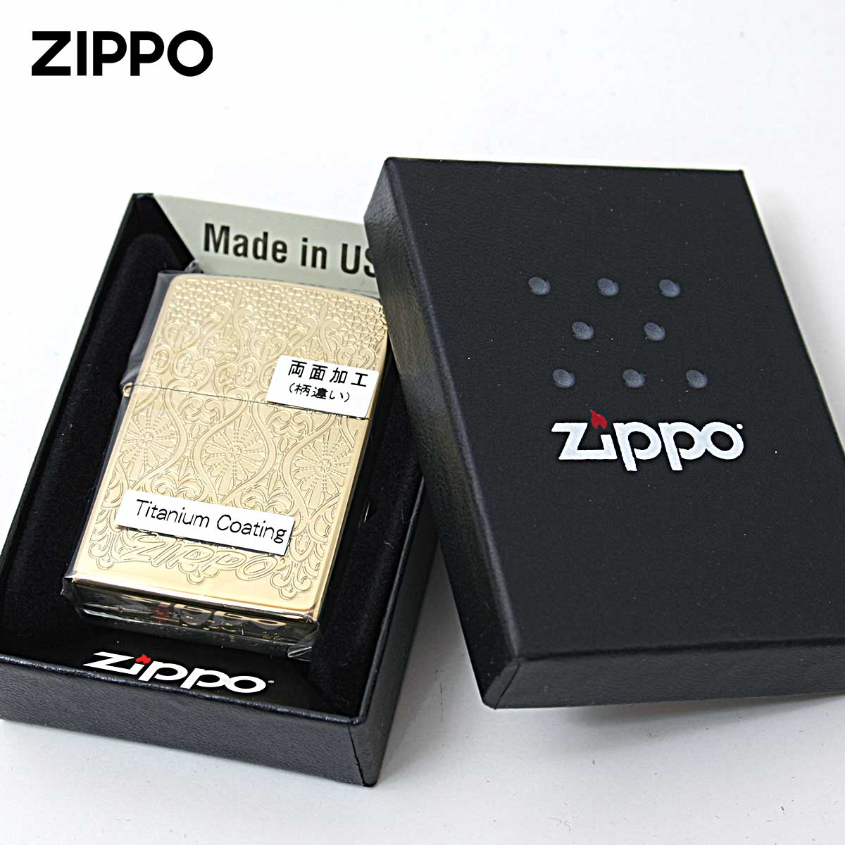 ZIPPO（ジッポー） ジッポライター ヨーロピアン レース ゴールド 