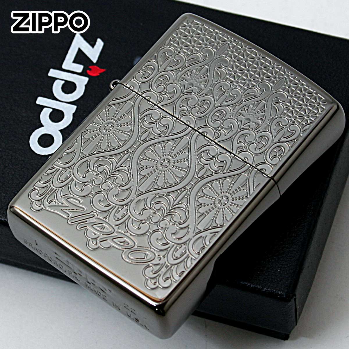 【期間限定】 Zippo ZIPPO ジッポライター グレー レース ヨーロピアン その他
