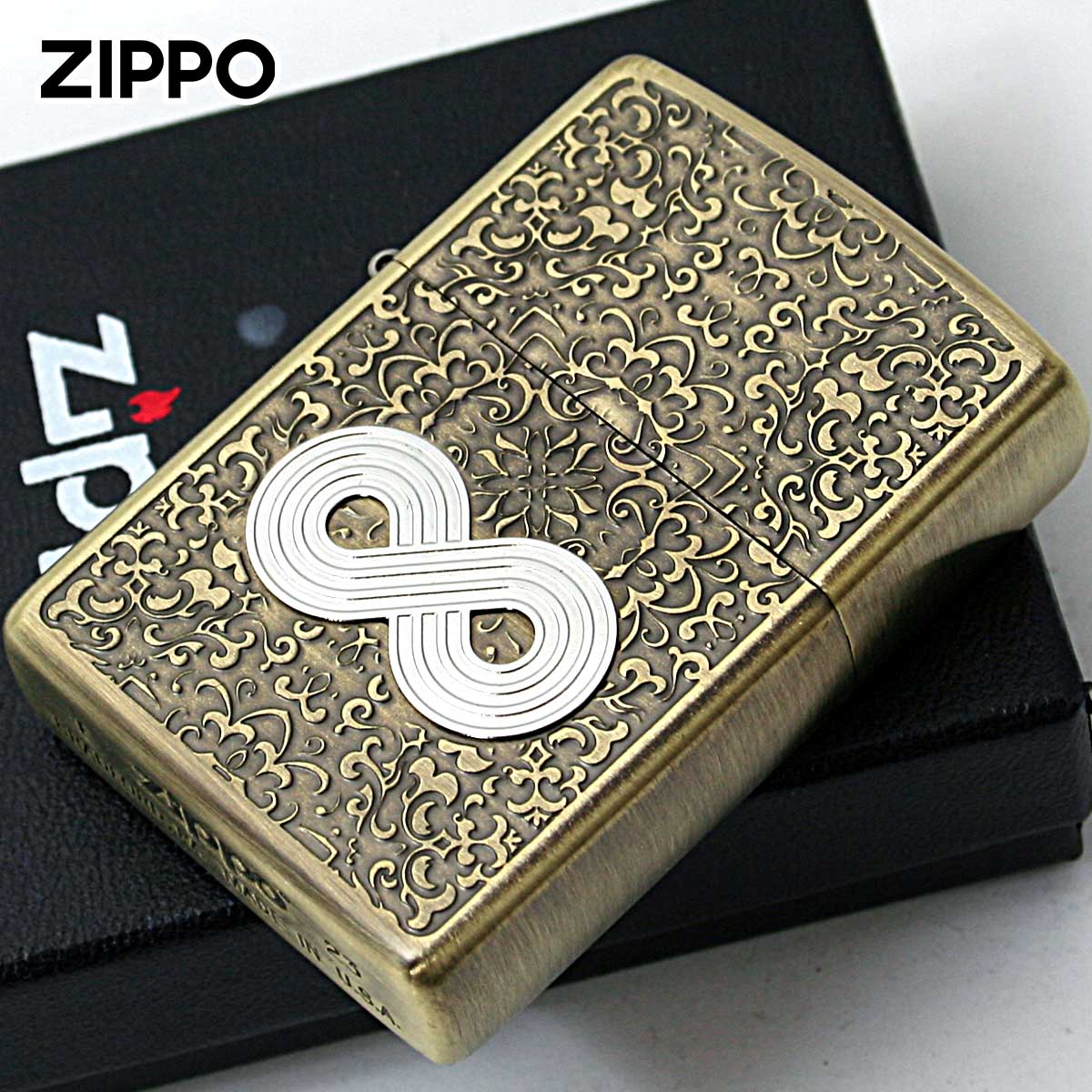 ZIPPO（ジッポー） ジッポライター 無限大 インフィニティ ブラス古美 