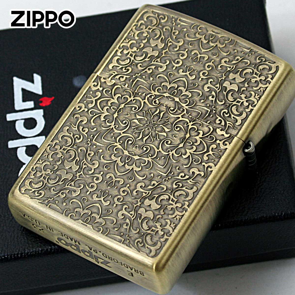 ZIPPO（ジッポー） ジッポライター 無限大 インフィニティ ブラス古美
