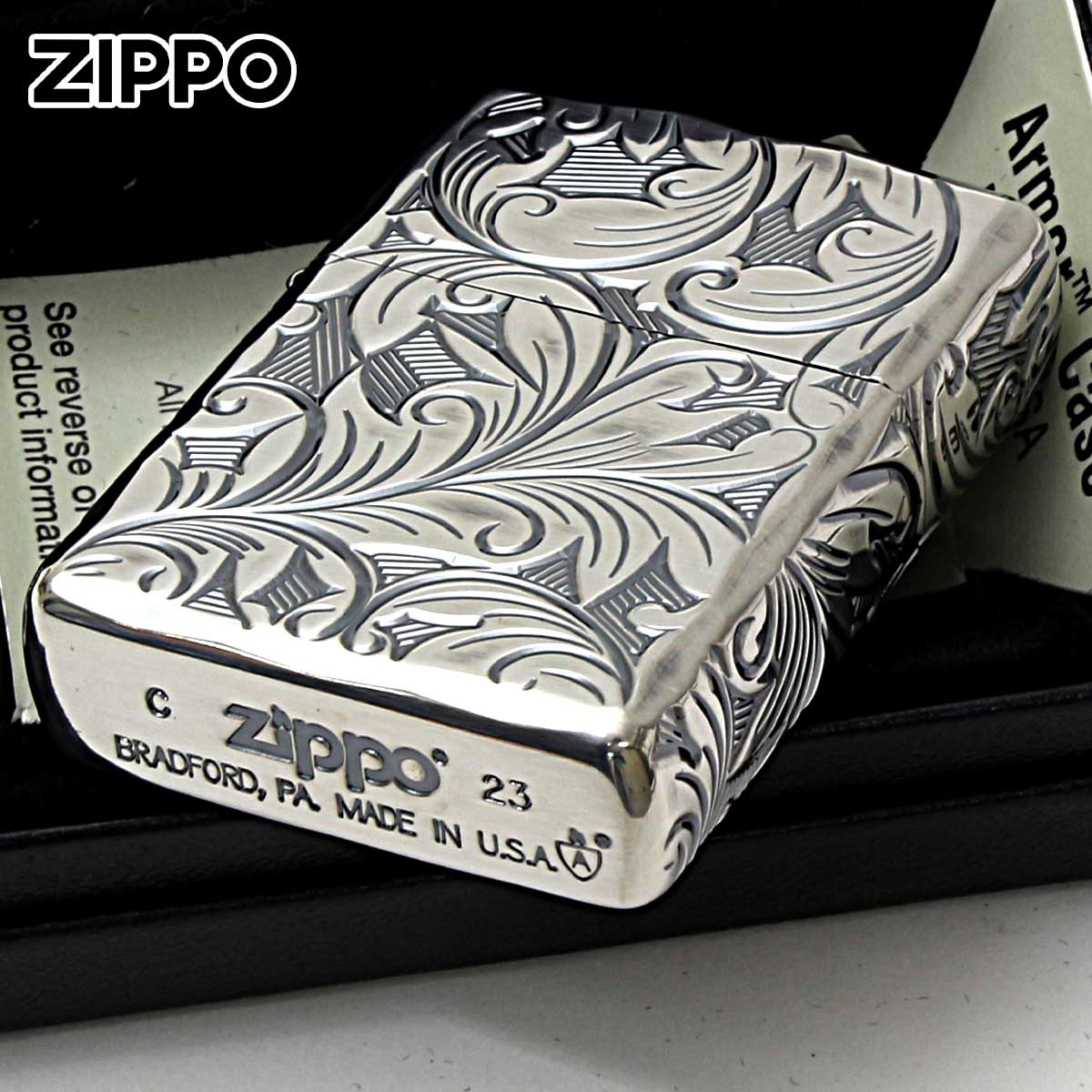 ZIPPO Zippo ジッポライター アーマー ARMOR 5面立体 NC彫刻 ZIPPO Zippo ジッポライター アーマー ARMOR 5面立体 NC彫刻