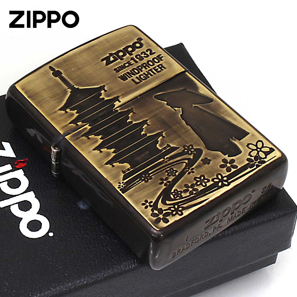 Zippo �W�b�|���C�^�[ �A���e�[�N�� �a�� Antique style �܏d�� ���[���֐�p���i