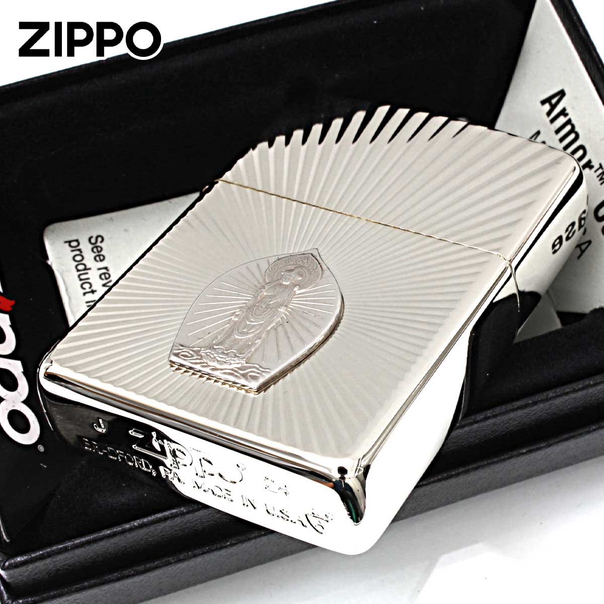 ZIPPO(ジッポー) ジッポライター ARMOR アーマー 純銀1000 ZIPPO(ジッポー) ジッポライター ARMOR アーマー 純銀1000