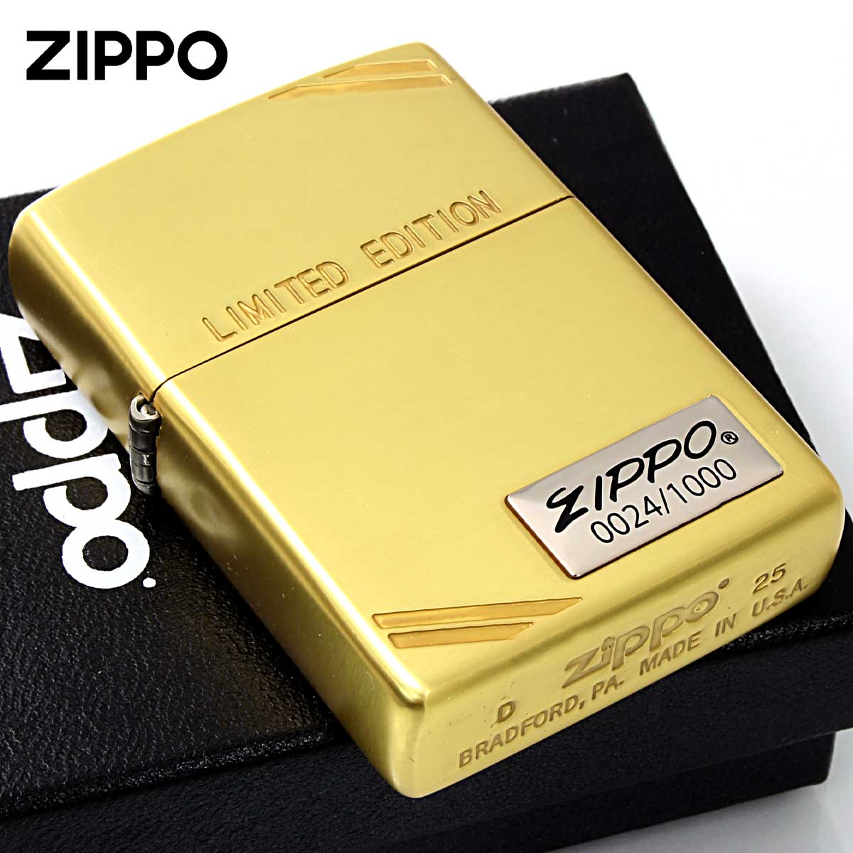 ZIPPO（ジッポー） ジッポライター 限定1,000個 ZIPPO LOGO METAL