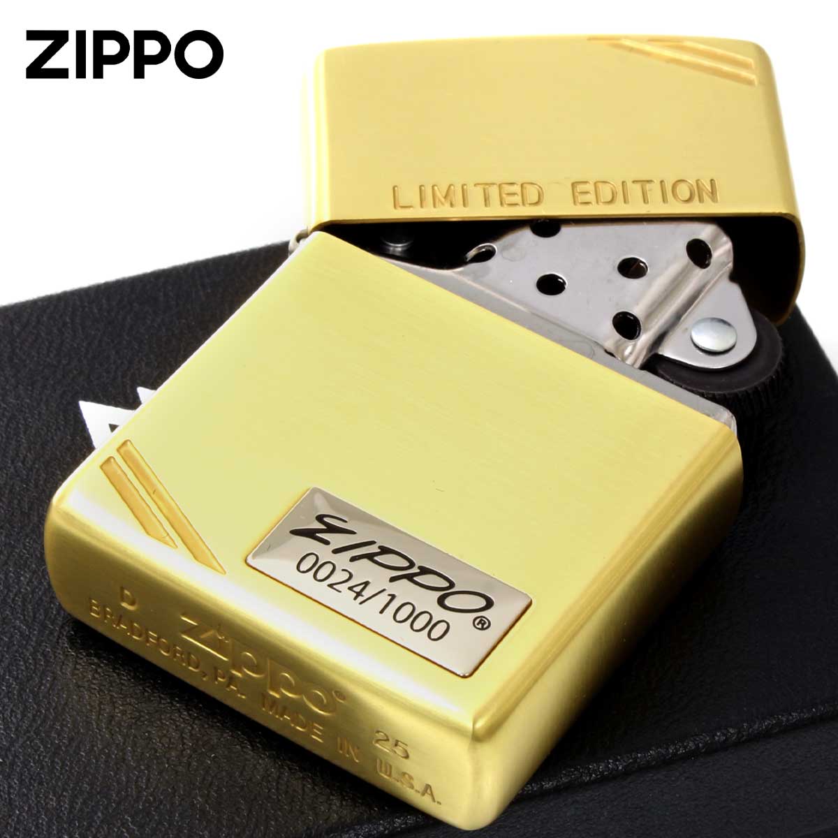 ZIPPO（ジッポー） ジッポライター 限定1,000個 ZIPPO LOGO METAL