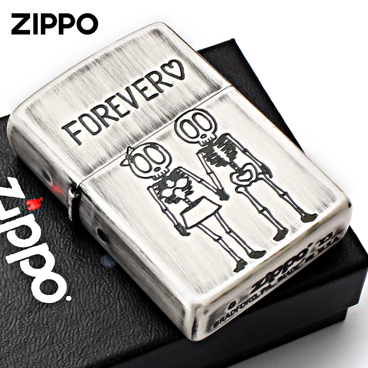 スカル（ZIPPO） Zippo ジッポライター スカル 骸骨 ユーズド仕上げ 