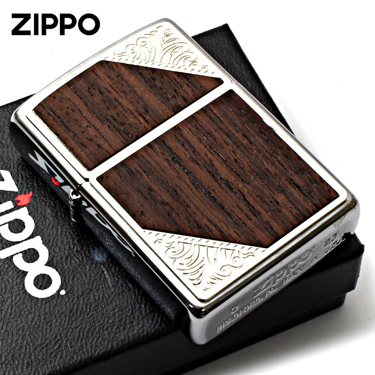 ZIPPO（ジッポー） ジッポライター 木 ウッド ウエスタン デザイン