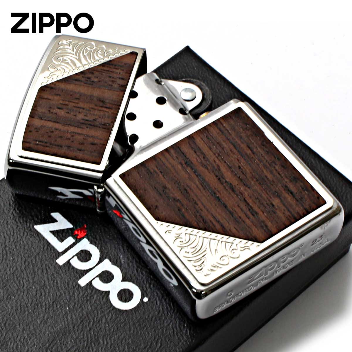 ZIPPO（ジッポー） ジッポライター 木 ウッド ウエスタン デザイン