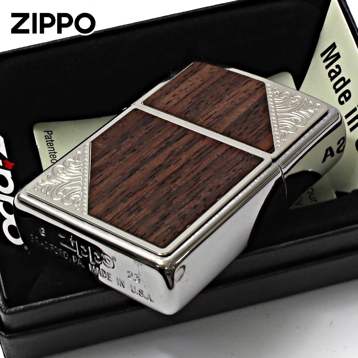 ZIPPO（ジッポー） ジッポライター 木 ウッド ウエスタン デザイン